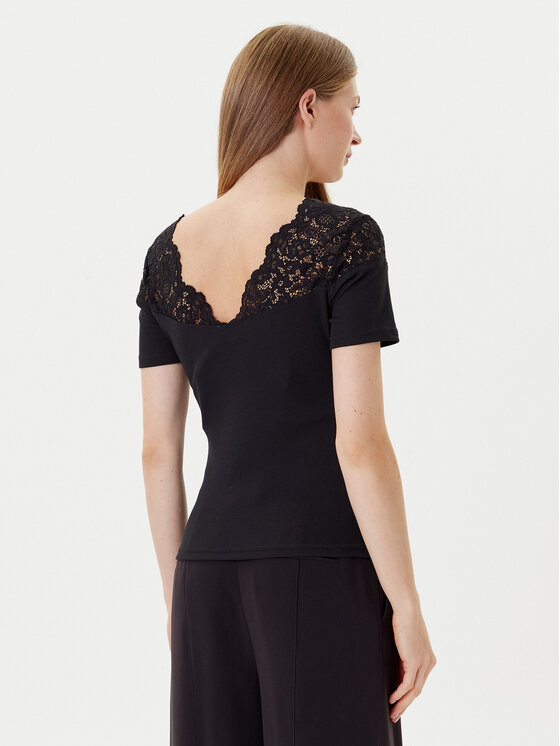Morgan Morgan Μπλουζάκι 252-DELINE Μαύρο Slim Fit