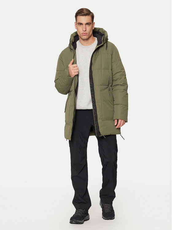 Halti Halti Зимно яке Linjat 065-0419 Зелен Regular Fit