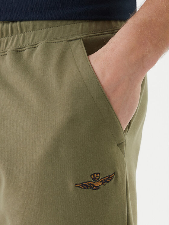 Aeronautica Militare Aeronautica Militare Spodnji del trenirke 261PF1008UF00674 Zelena Regular Fit