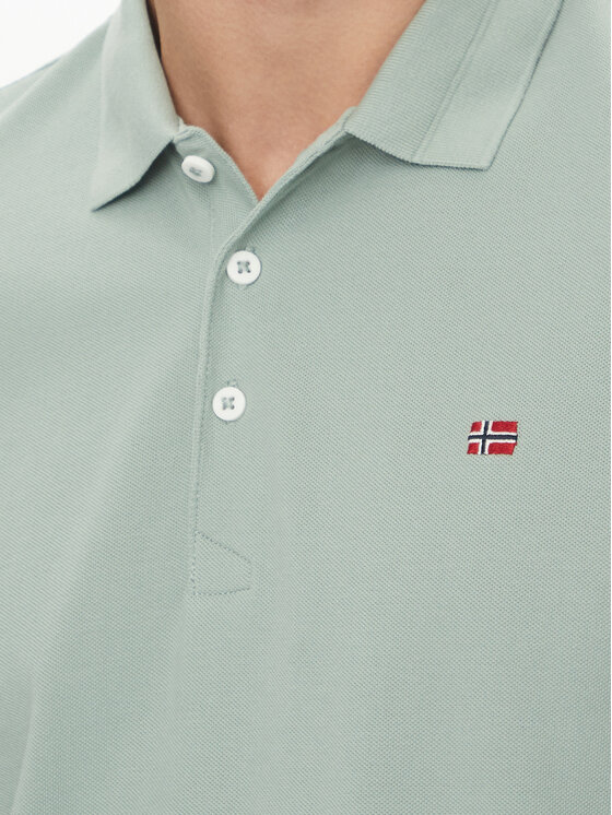 Napapijri Napapijri Polo marškinėliai Ealis NP0A4H8B Žalia Regular Fit