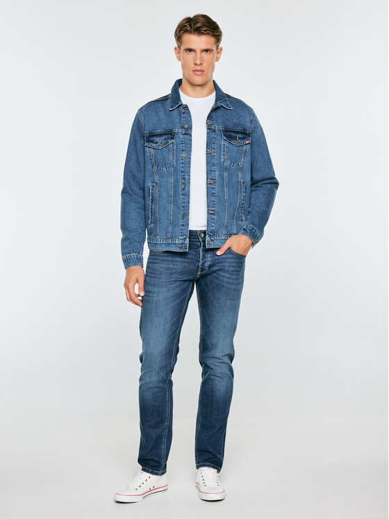 BIG STAR BIG STAR Kurtka jeansowa CHARLIE Niebieski Basic Fit