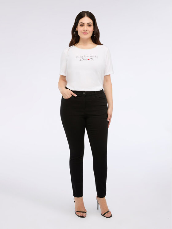 Fiorella Rubino Fiorella Rubino T-shirt G213L008518N011 Bianco Regular Fit