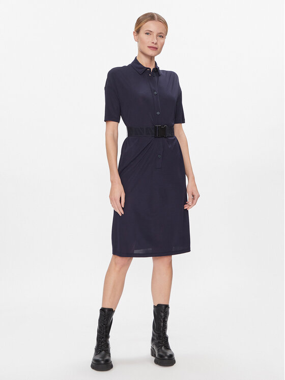 Armani Exchange Armani Exchange Hemdkleid 3DYADD YJEAZ 1593 Dunkelblau Regular Fit