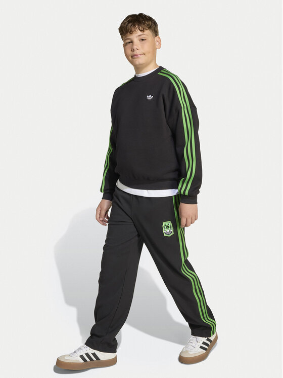 adidas adidas Pulóver Minecraft JW7723 Fekete Loose Fit