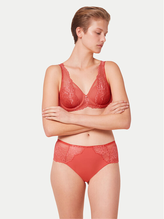Triumph Triumph Figi klasyczne z wysokim stanem Wild Peony Florale 10209626 Różowy