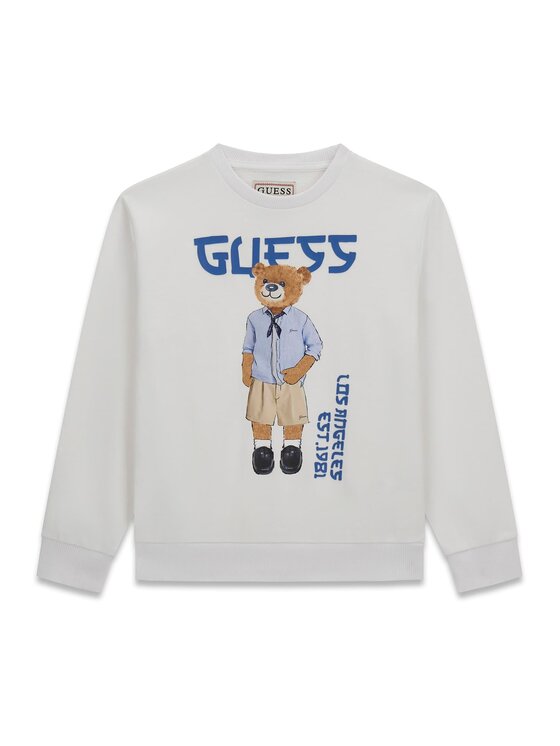 Guess Kids Guess Kids Mikina 181938 Bílá Classic Fit