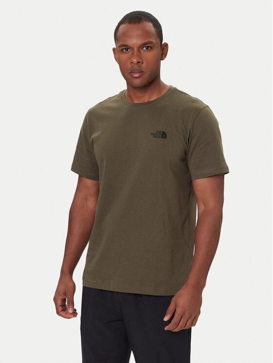The North Face The North Face Majica Box Nse Edge Of Light NF0A8E3H Zelena Regular Fit
