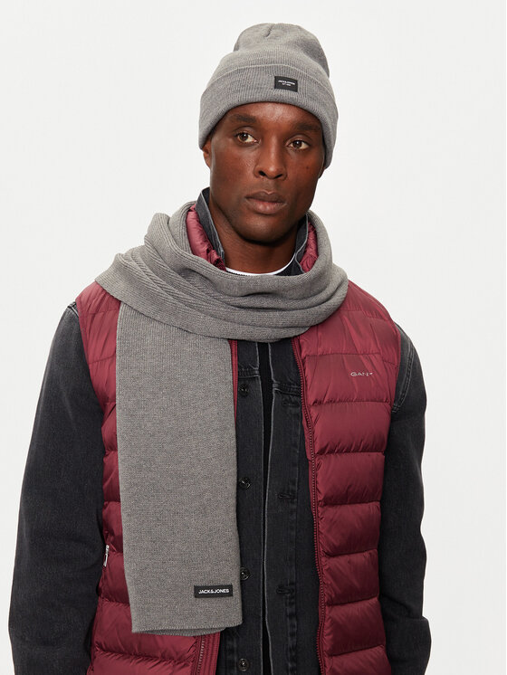 Jack&Jones Jack&Jones Set šal i kapa 12102728 Siva