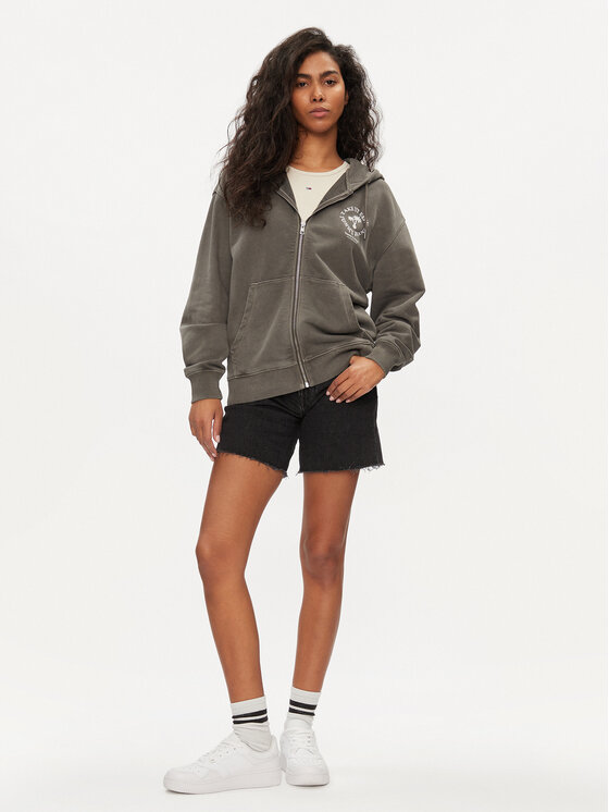 Tommy Jeans Tommy Jeans Majica dugih rukava Novelty DW0DW17954 Siva Relaxed Fit