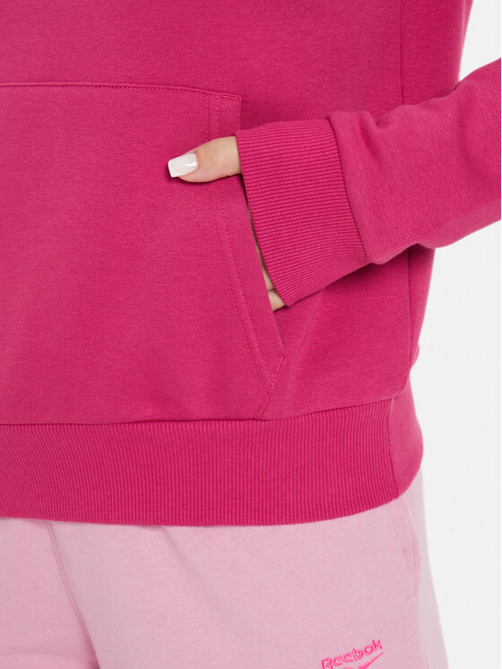 Reebok Reebok Pulóver Fleece Hoodie Rózsaszín Regular Fit