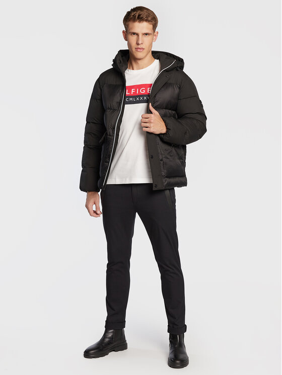 Tommy Hilfiger Tommy Hilfiger Žieminė striukė MW0MW28723 Juoda Regular Fit