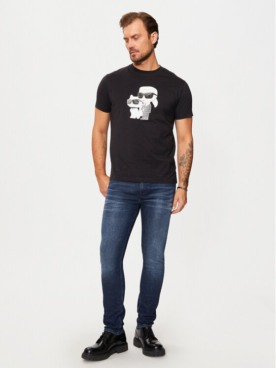 KARL LAGERFELD KARL LAGERFELD Jeansy 265801 544835 Granatowy Slim Fit