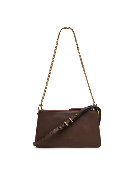 PINKO PINKO Ročna torba Double Mini Al 25-26 PLTT 105359 A0QO Rjava