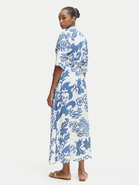 Iconique Iconique Haljina košulja Emma IC26-038 Plava Regular Fit