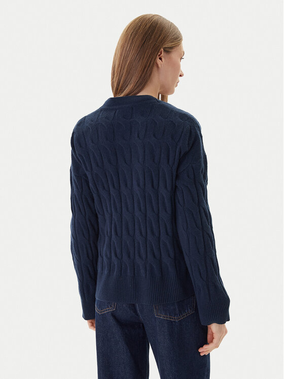 Tommy Hilfiger Tommy Hilfiger Cardigan WW0WW43089 Bleumarin Regular Fit