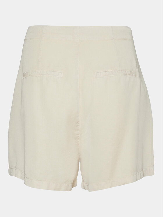 Vero Moda Vero Moda Bavlnené šortky Mia 10209543 Béžová Slim Fit