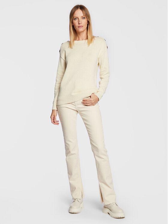 Maglione Susann 20611381 Écru Relaxed Fit