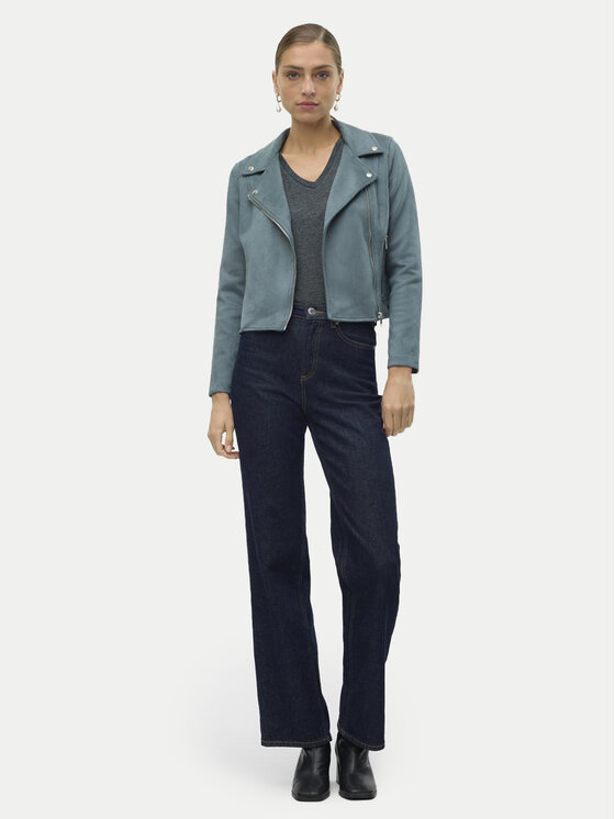 Vero Moda Vero Moda Kurtka z imitacji skóry Jose 10300938 Zielony Regular Fit