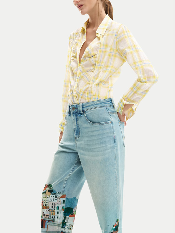 Desigual Desigual Jeansy Amalfi 26SWDD01 Barevná Tapered Fit