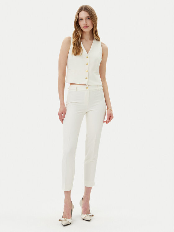 Maryley Maryley Жилет 25EB128/43VA Écru Regular Fit