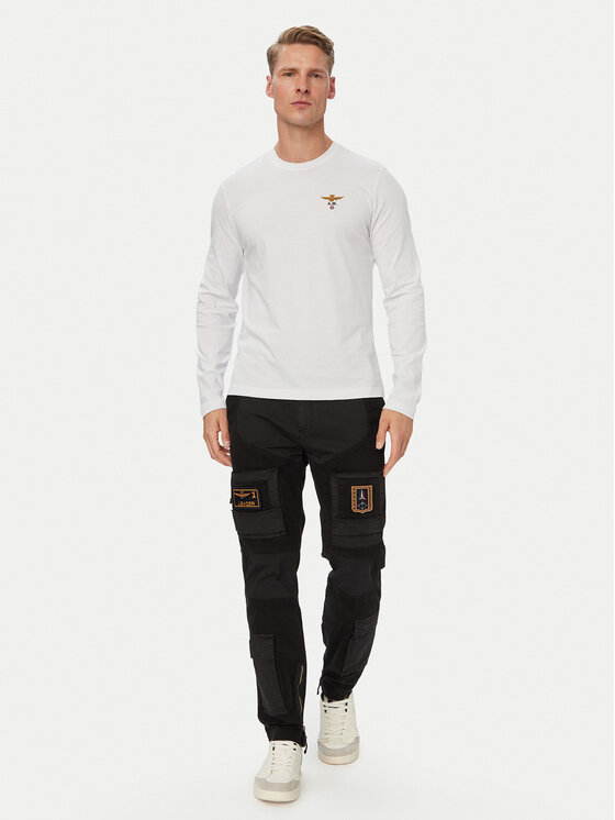 Aeronautica Militare Aeronautica Militare Longsleeve 262TS2390UJ00372 Weiß Regular Fit