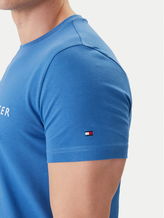 Tommy Hilfiger Tommy Hilfiger T-krekls MW0MW11797 Zils Slim Fit