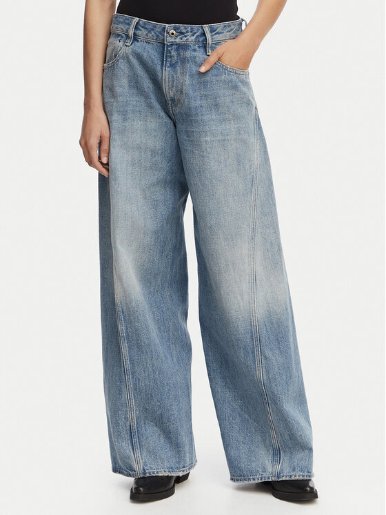G-Star Raw G-Star Raw Traperice Helyx 3D Cinch D28488-D776 Plava Wide Leg