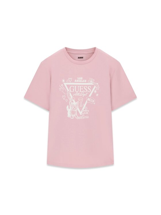 Guess Guess T-Shirt 182753 Růžová Classic Fit