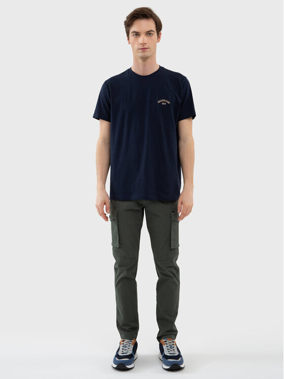BIG STAR BIG STAR T-Shirt VINCER_403_150 Granatowy Basic Fit