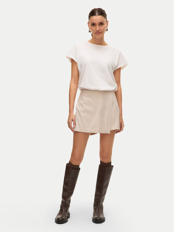 Vero Moda Vero Moda Sukňošortky Melina 10332054 Béžová Loose Fit