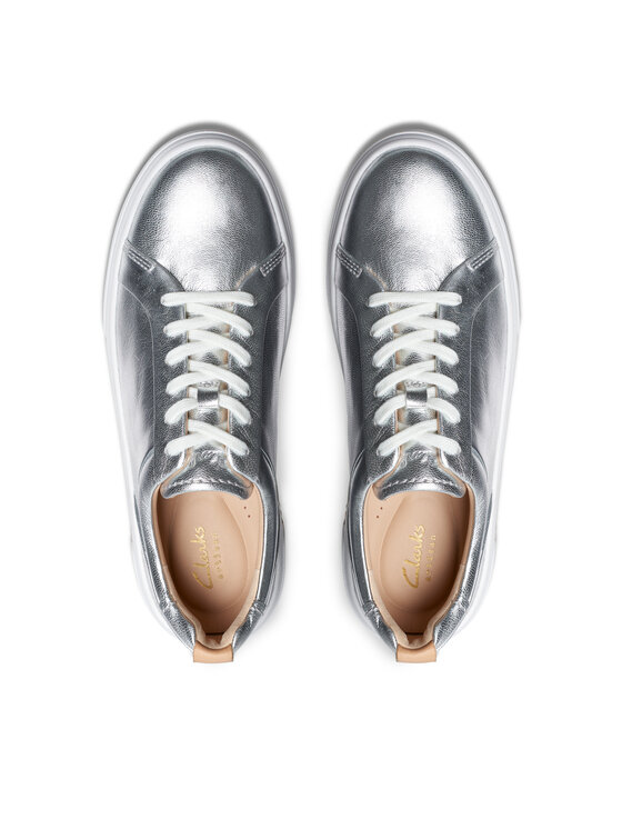 Clarks Clarks Sneakersy Hollyhock Walk 26176310 Strieborná