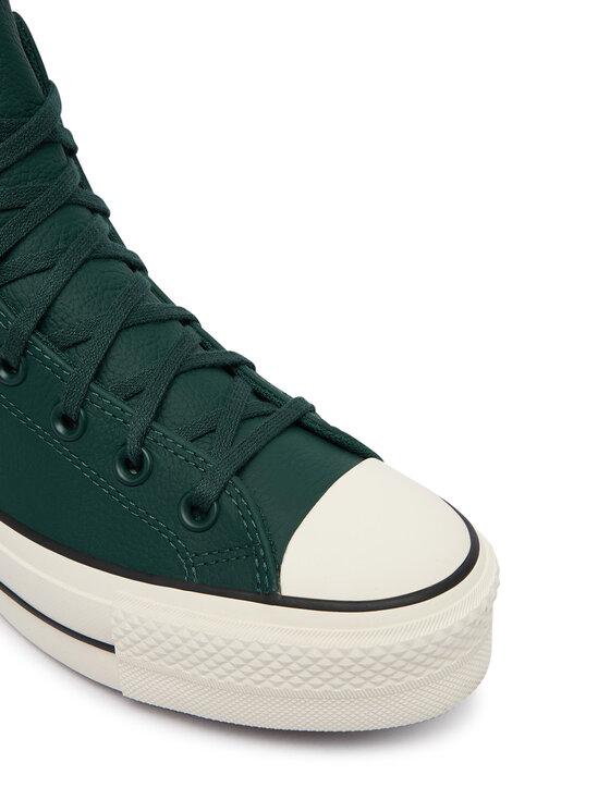 Converse Converse Trampki Chuck Taylor All Star Lift Platform Water-Repellent A18393C Zielony ciemny