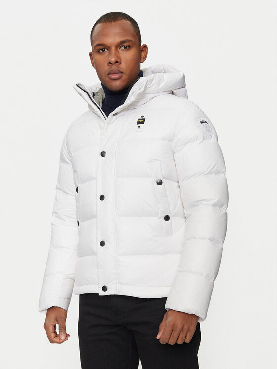 Blauer Blauer Μπουφάν πουπουλένιο 24WBLUC03028 Λευκό Regular Fit