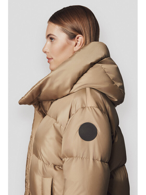 Lancerto Lancerto Kurtka puchowa Brielle KU135224000006 Brązowy Regular Fit
