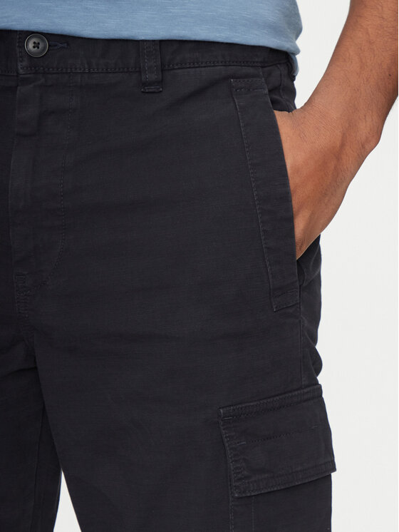 BOSS BOSS Szövet nadrág Sisla-8 50530599 Sötétkék Regular Fit