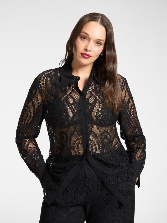 Elena Mirò Elena Mirò Camicia 5169P000241N033 Nero Regular Fit