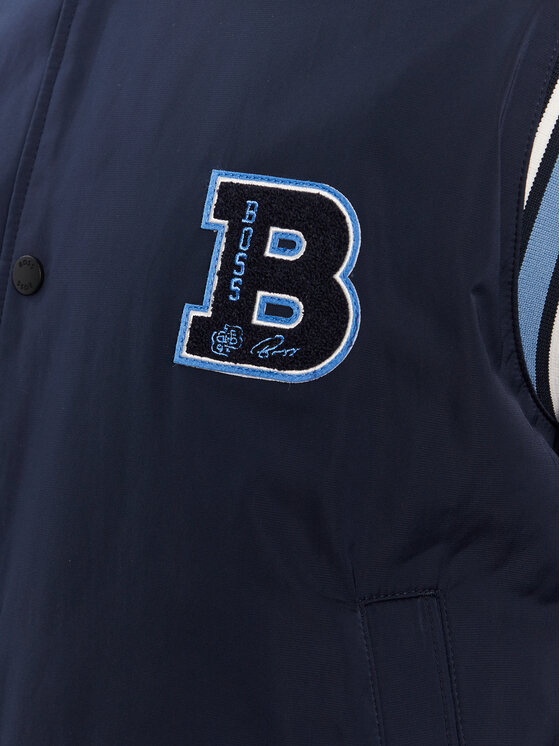 BOSS Boss Bomber jakna 50481099 Modra Regular Fit