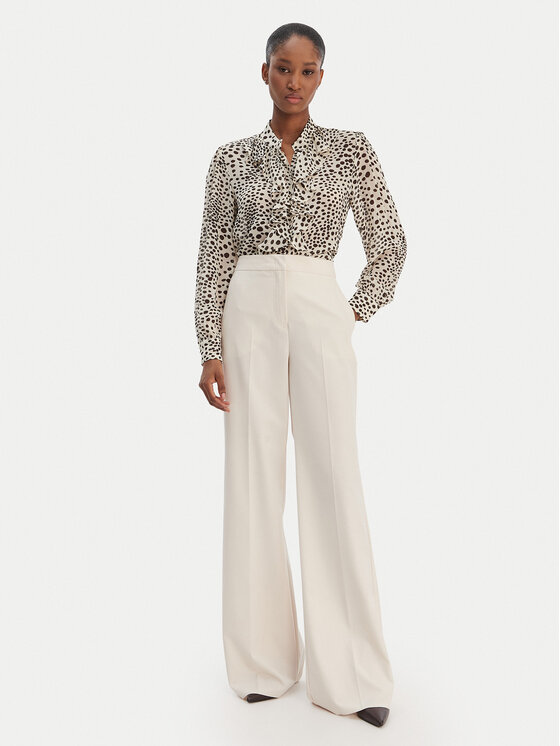 Marella Marella Palazzo bikses Sequoia 2613131211 Balts Wide Leg