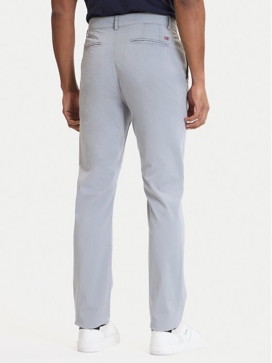 Napapijri Napapijri Chino kalhoty M-Puyo NP0A4H98 Šedá Slim Fit