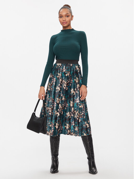 Vila Vila Bluza 14091089 Turkizna Regular Fit