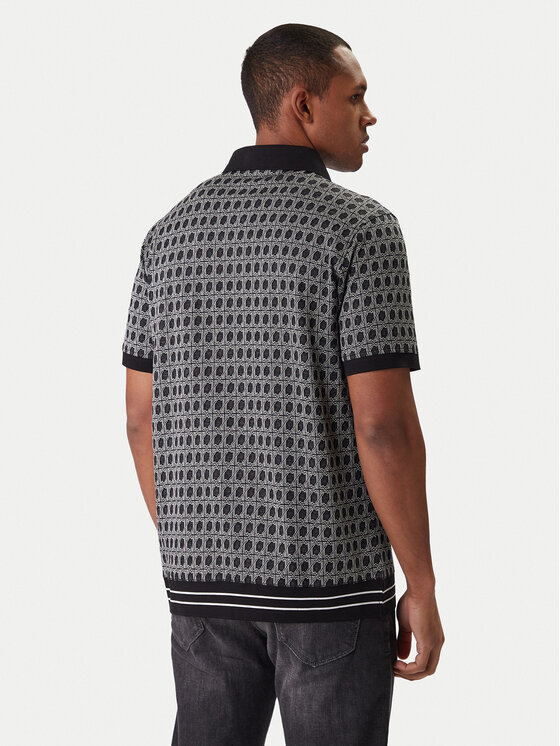 KARL LAGERFELD KARL LAGERFELD Поло 745006 561202 Чорний Regular Fit