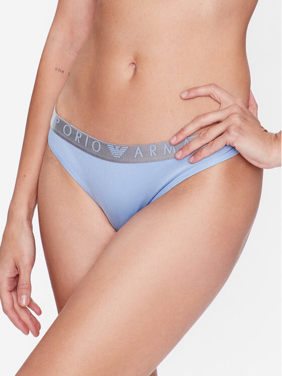Emporio Armani Underwear Set 2 parov brazilskih spodnjih hlačk 163337 3R235 00291 Modra
