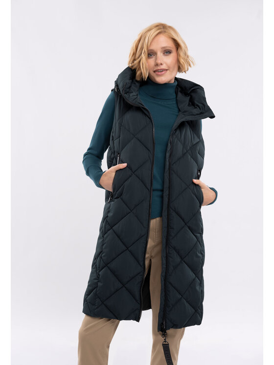 Volcano Volcano Bezrękawnik V-LEA Turkusowy Regular Fit