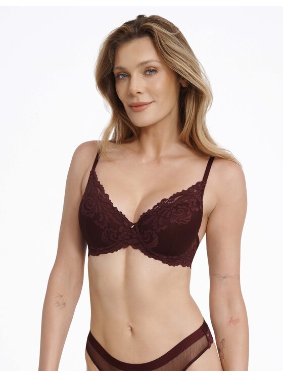 Esotiq Esotiq Biustonosz push-up 40858 Brązowy