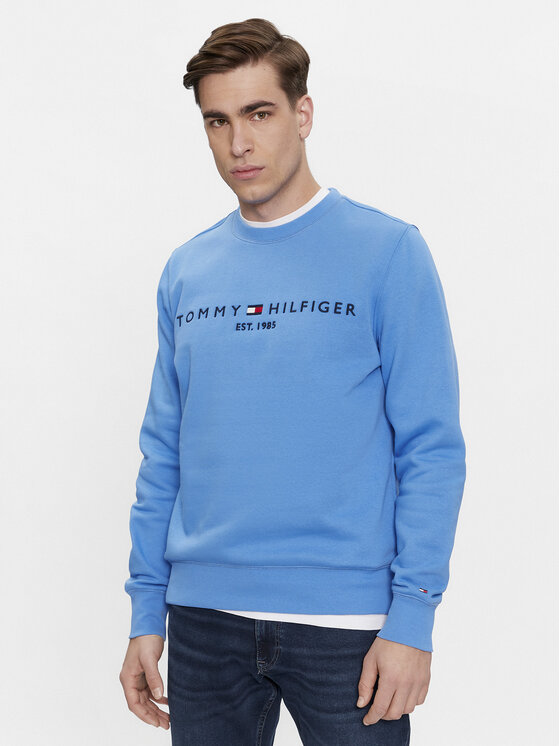 Tommy Hilfiger Jopa Tommy Logo Sweatshirt MW0MW11596 Modra Regular Fit