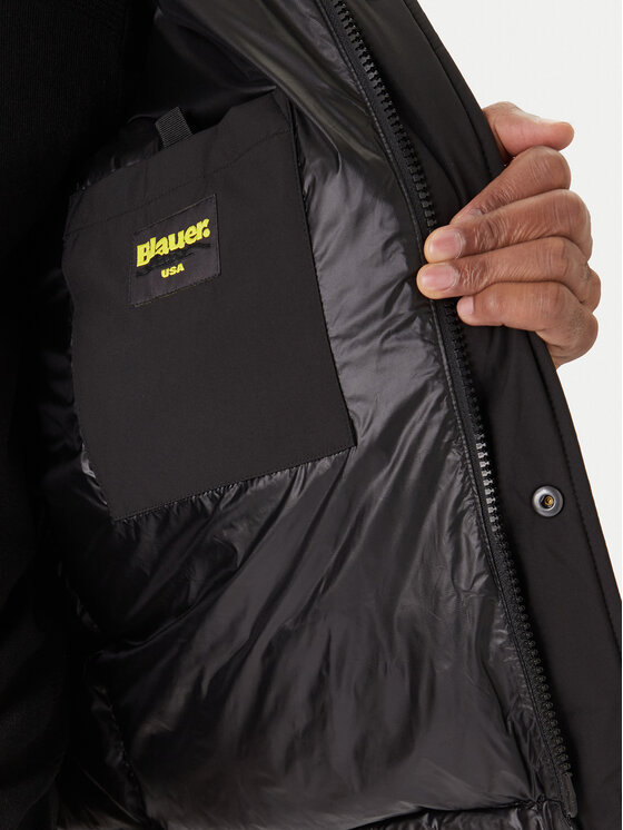 Blauer Blauer Kurtka puchowa Giubbini 25WBLUC03143 Czarny Regular Fit