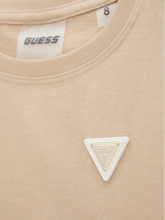 Guess Guess Tričko J6YI42 K5197 Béžová Regular Fit