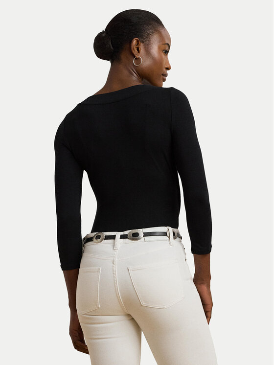 LAUREN RALPH LAUREN Lauren Ralph Lauren Блузка 200824366001 Чорний Slim Fit