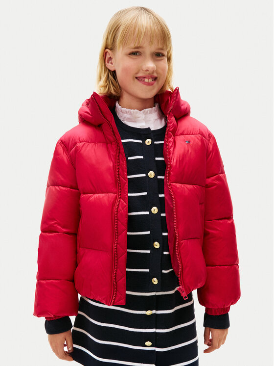 Tommy Hilfiger Tommy Hilfiger Žieminė striukė KG0KG08759 D Raudona Regular Fit