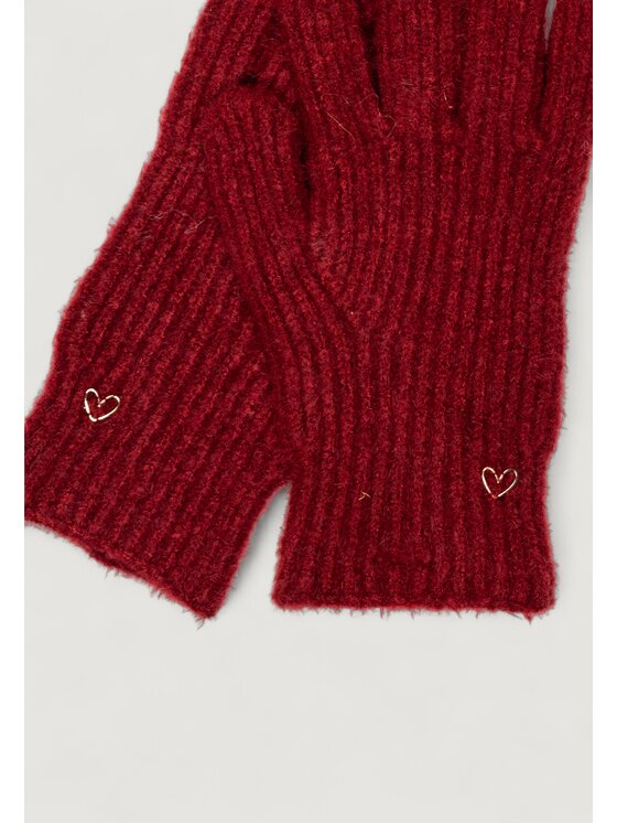 Pieces Pieces Γάντια Γυναικεία Pcjucca Gloves Bc Κόκκινο